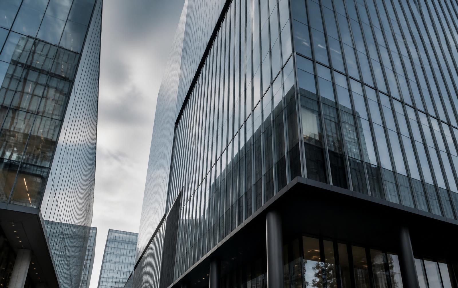 Modern architecture in Boston's Seaport District.